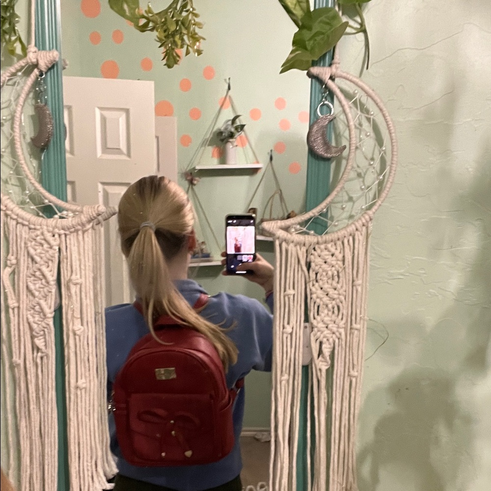 Aldo Mini Red Bow Backpack - Picture 2 of 5